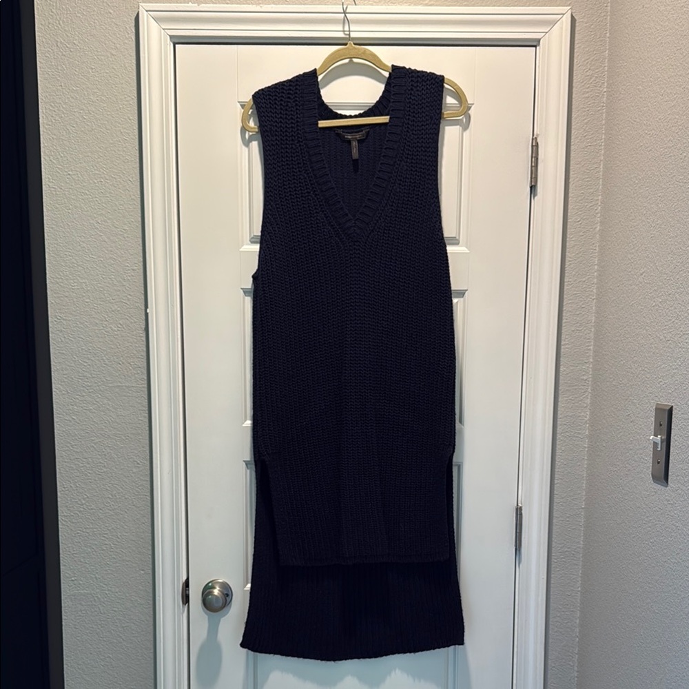 BCBGMaxAzria Navy Midi Dress